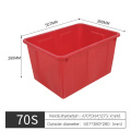 470 * 344 * 275 mm Caisse empilable aquatique rouge